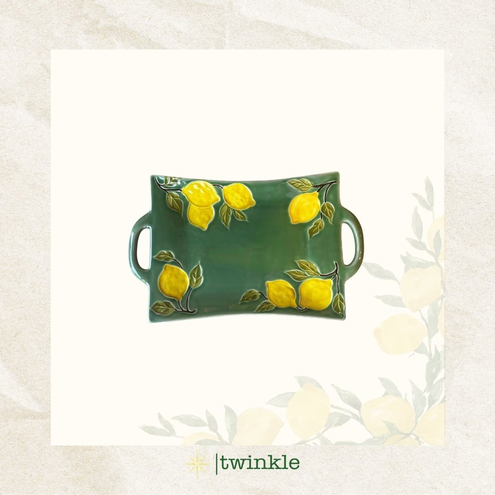 Amalfi Garden İtalya Serisi 2 Saplı Tabak 36.8 × 22.8 × 2.6 CM TW-AML-5006