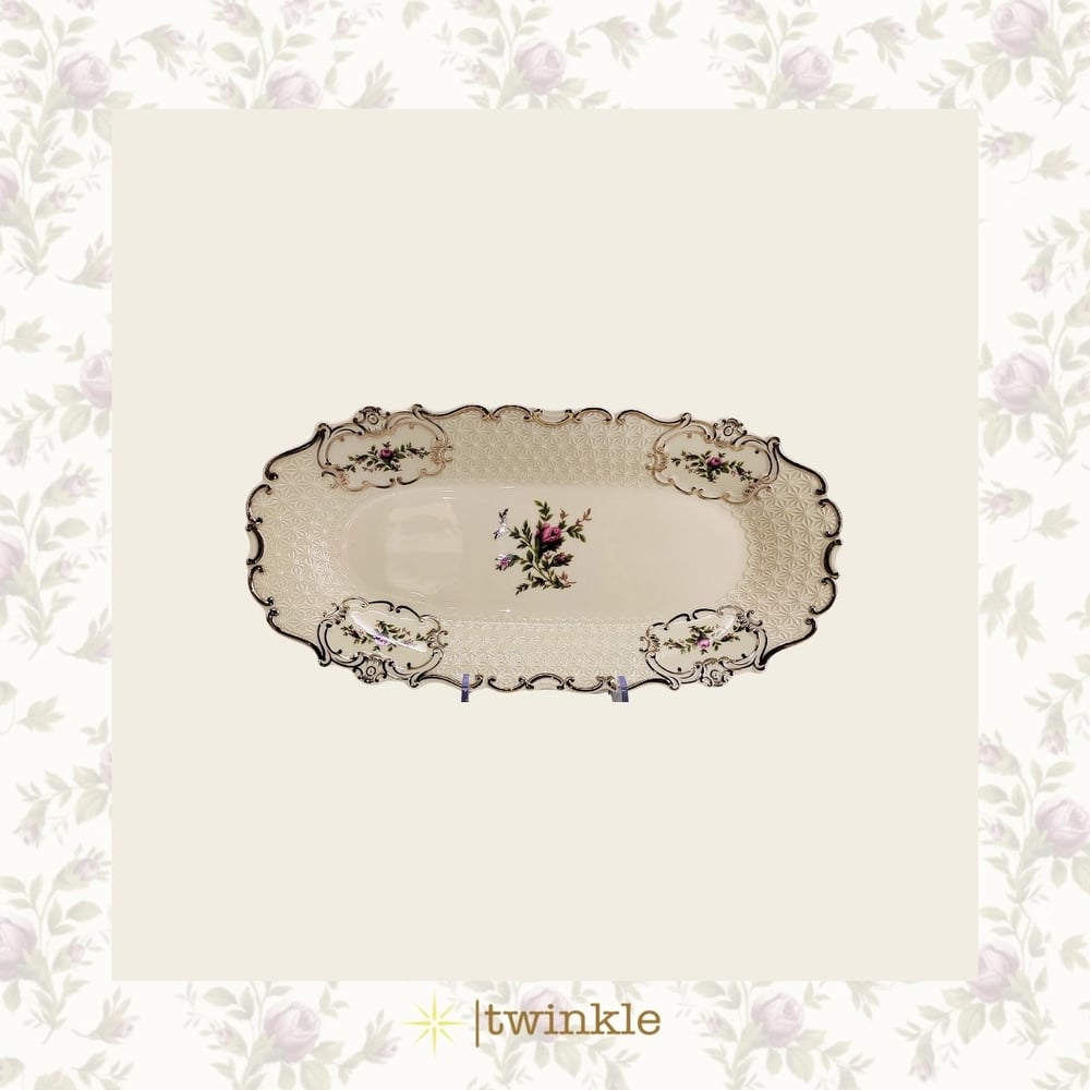 TWİNKLE DİANA OVAL KAYIK TABAK ALTIN 36 CM TW-Dİ-KY-15007