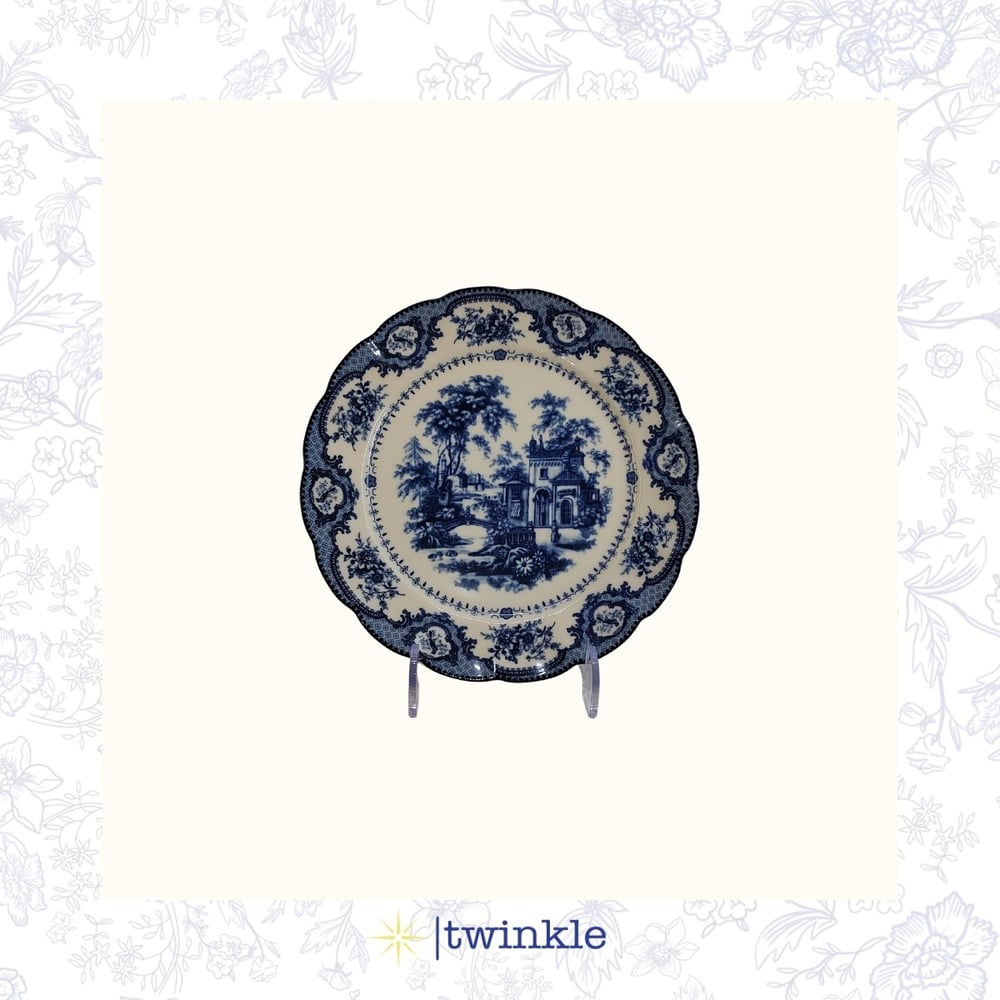 TWİNKLE ELİZABETH DÜZ PASTA TABAK 6'LI MAVİ 23 CM TW-EL-PS-15013