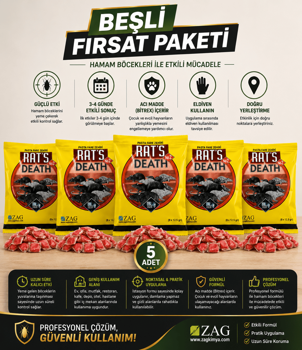 5 Adet Rast Fare Pastası