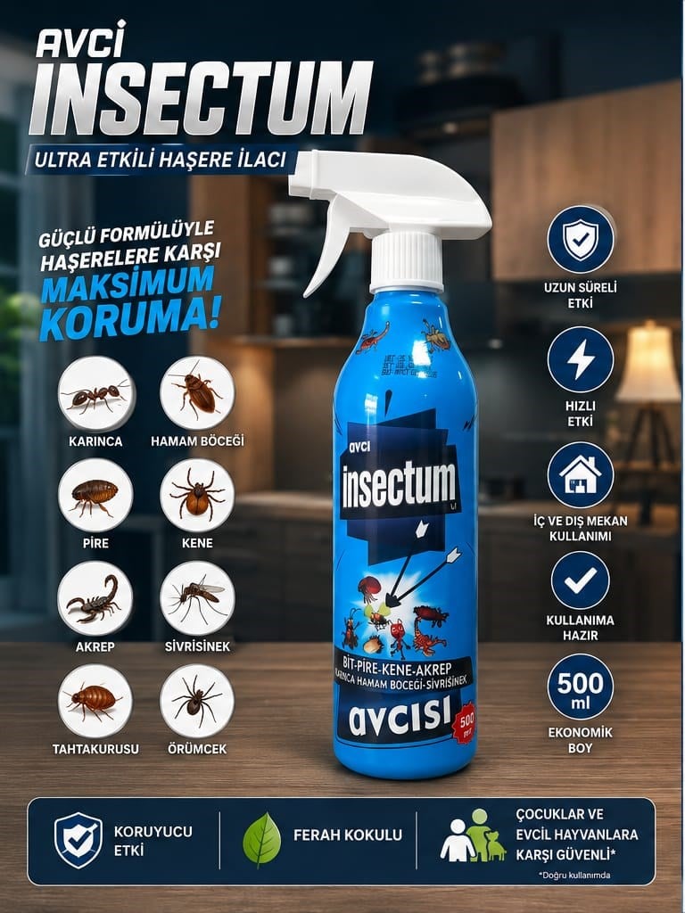 Avcı İnsectum Sprey 500ml