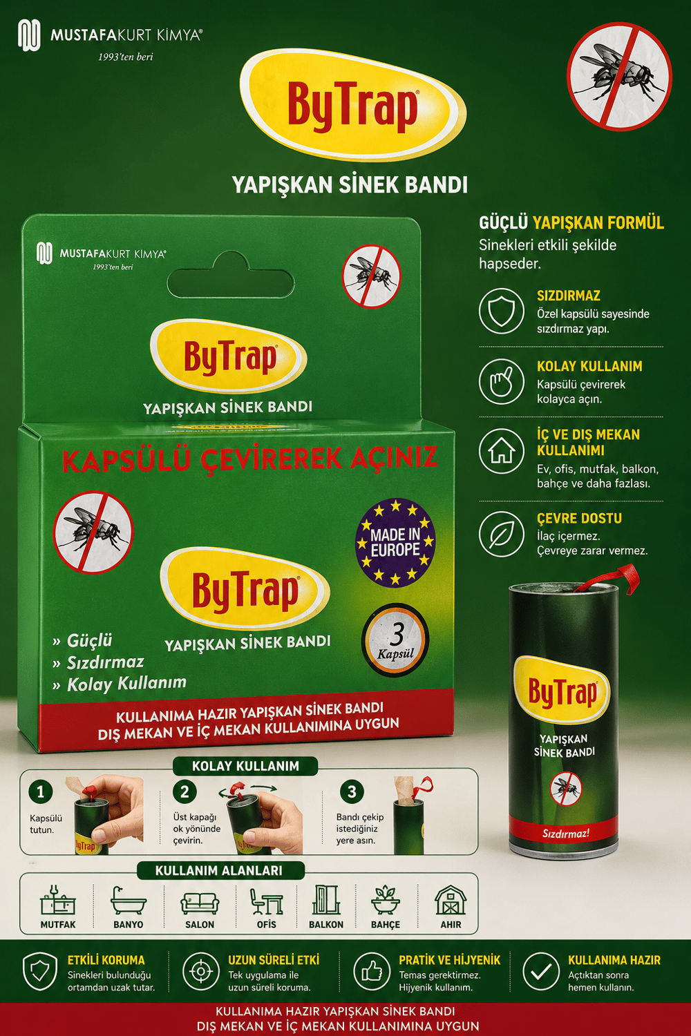 Bytarp Yapışkan Sinek Bandı