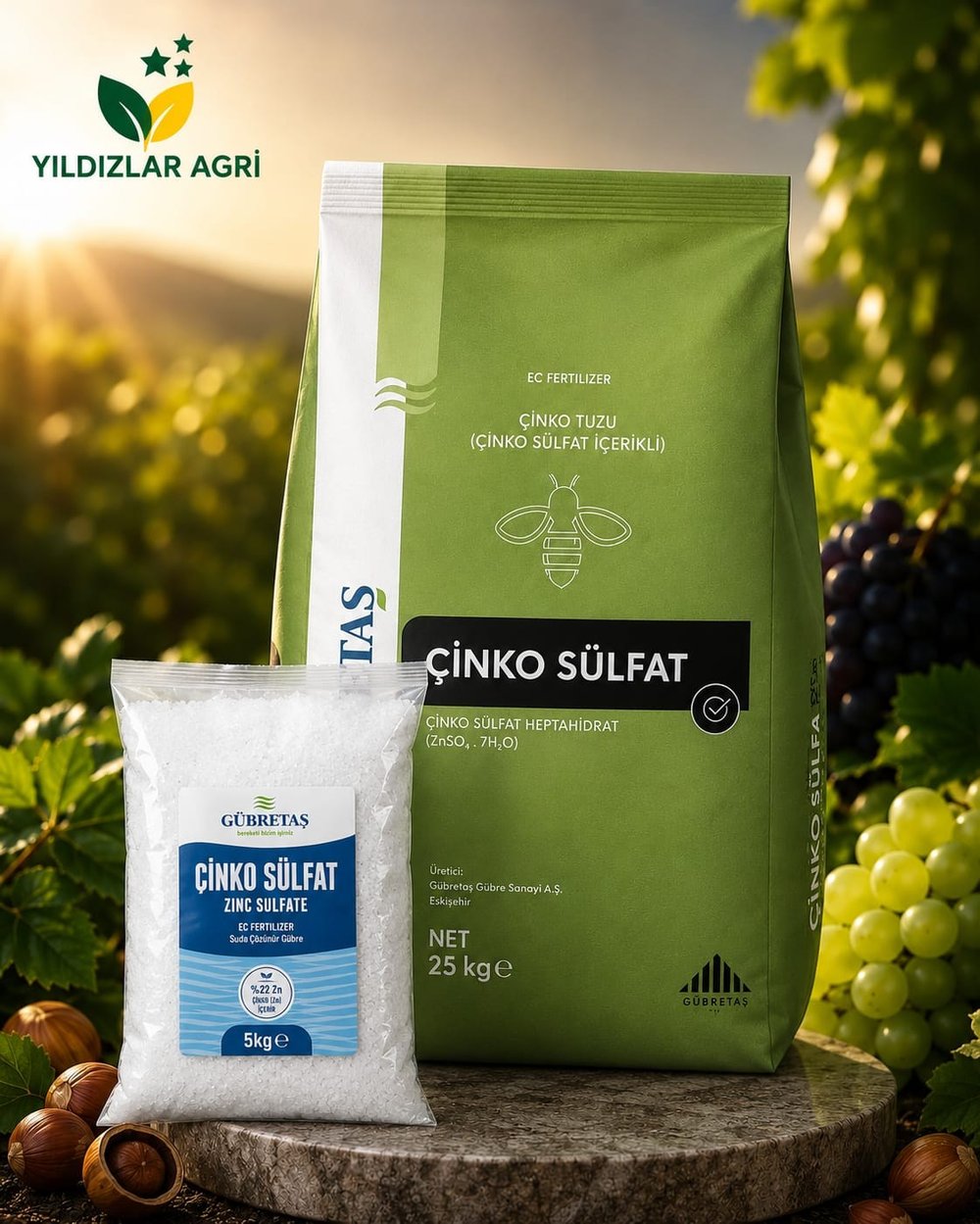 Çinko Sülfat 5 Kg (Bölünmüş Ambalaj)