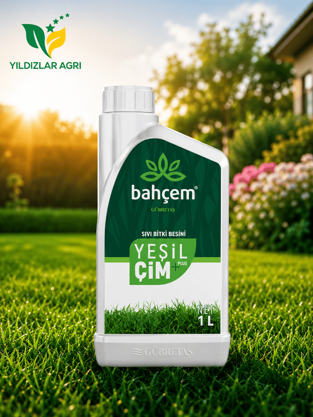 Gübretaş Bahçem Yeşil Çim Plus 1Lt