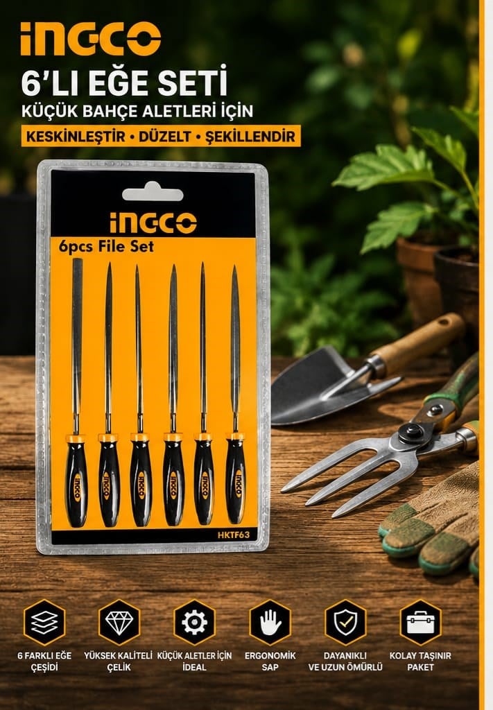 İngco 6'lı Eğe Seti