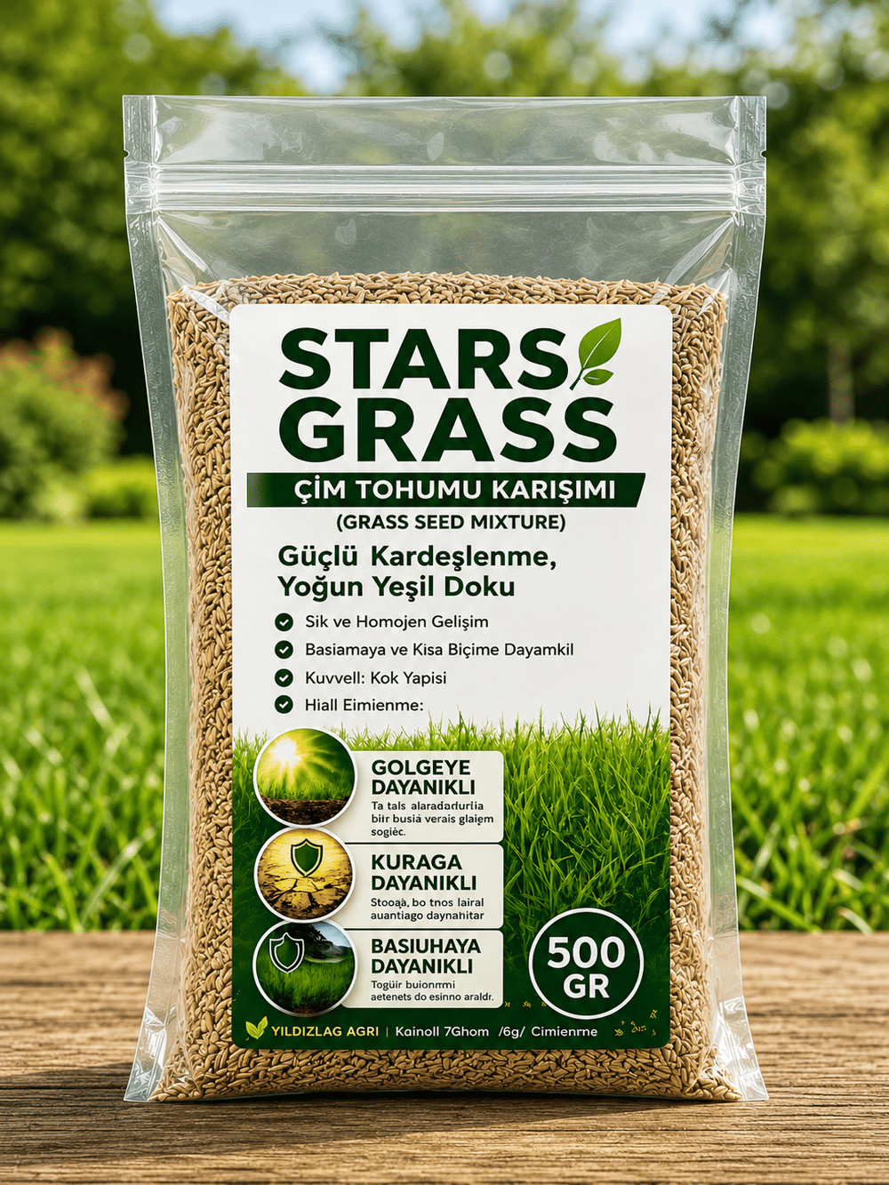 STAR GRASS 6'lı Karışım Çim Tohumu 500 Gr 