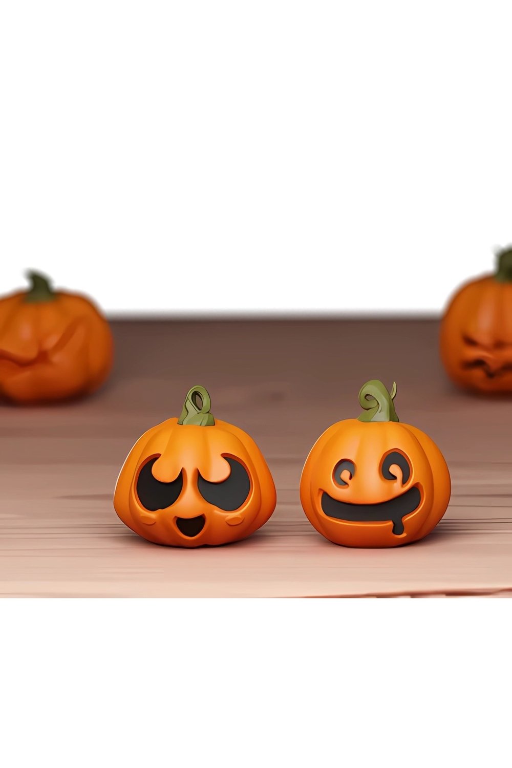 2 Adet Balkabağı Pumpkin Figürü Halloween