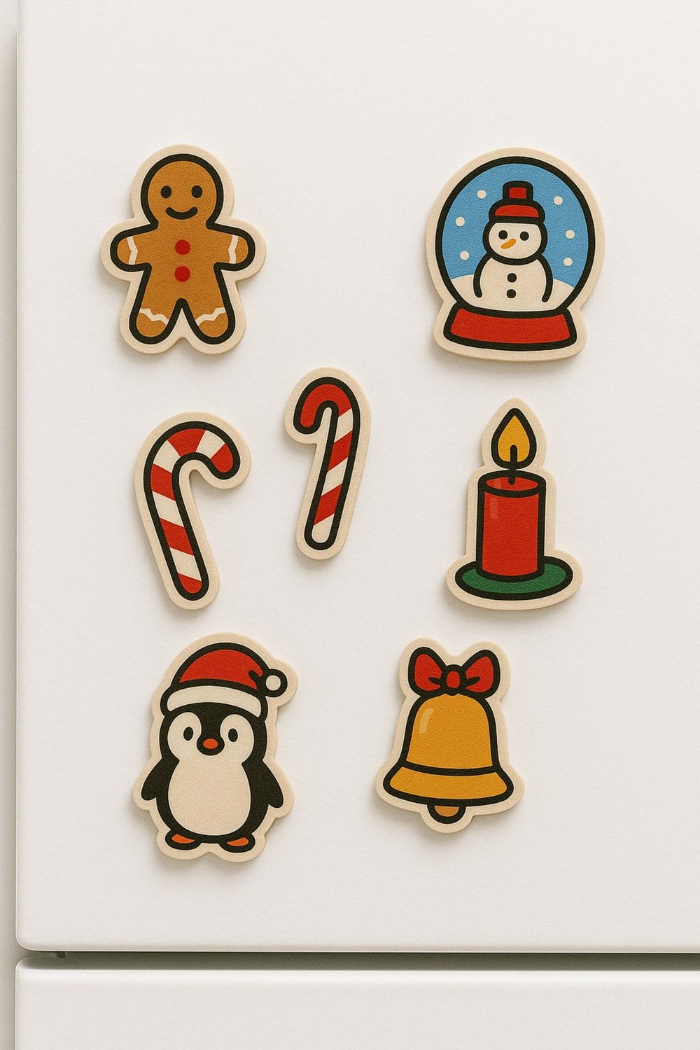 7 Adet Yılbaşı Temalı Magnet- Yeni Yıl Hediyelik Magnet Seti- Yılbaşı Hediyesi