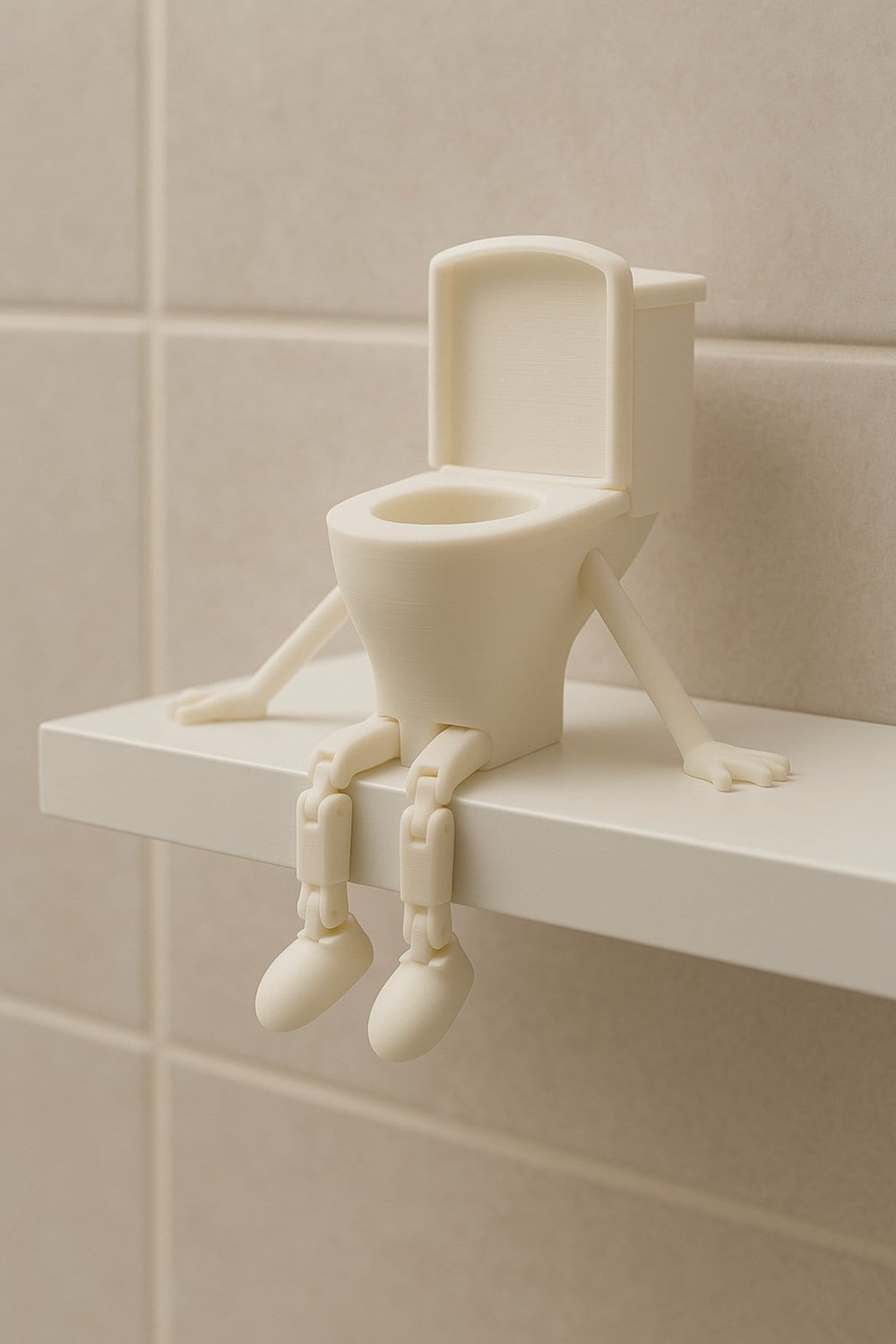 Banyo Dekor -dekoratif Figürler – 4’lü Set (KLOZET, TUVALET KAĞIDI, ÇÖP, KAKA EMOJİLERİ)
