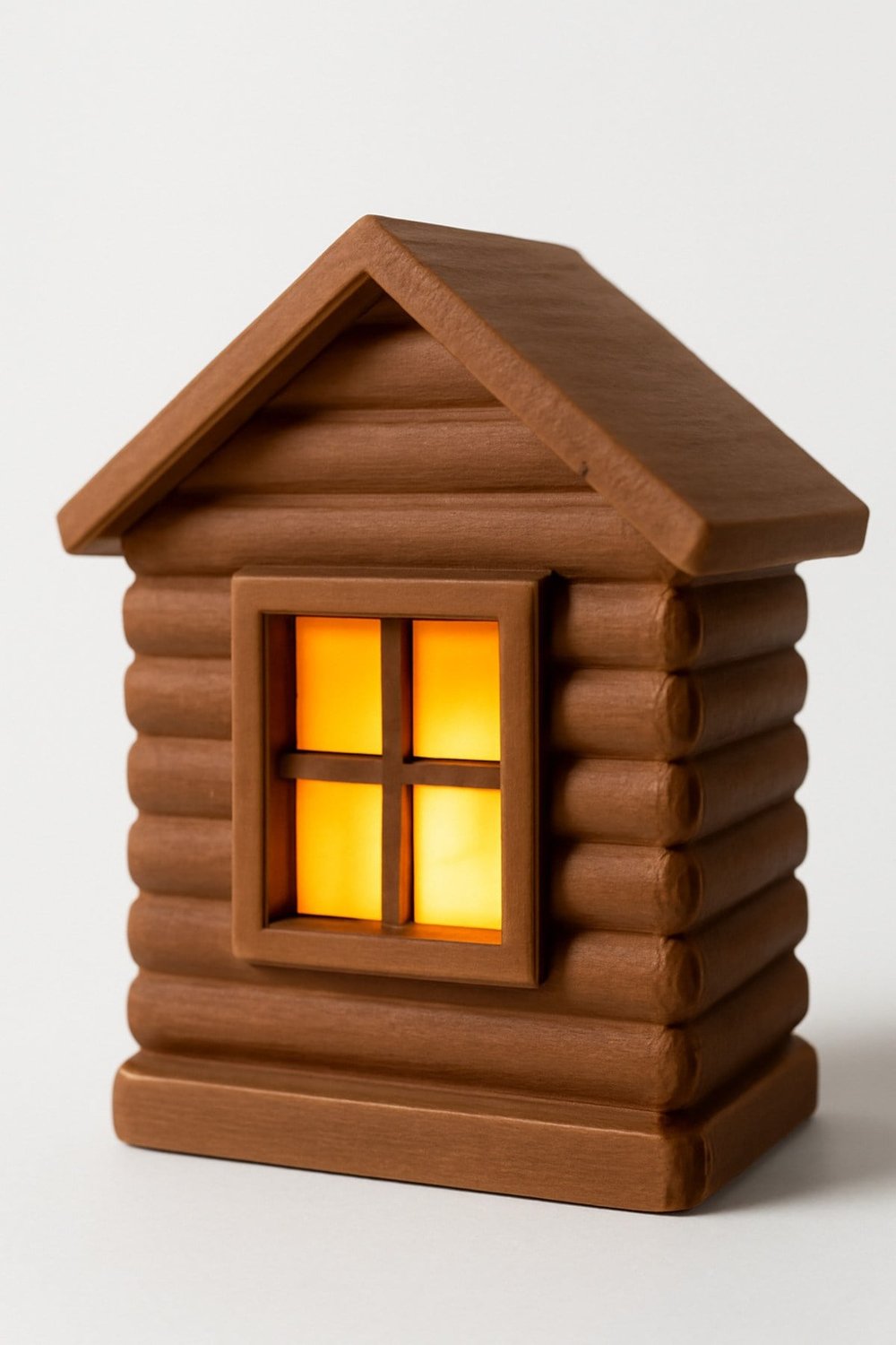 Dekoratif Aydınlatma Mumluk Kulübe Pencere Lambası Plastiktir. Tea Light Mum Dahildir.