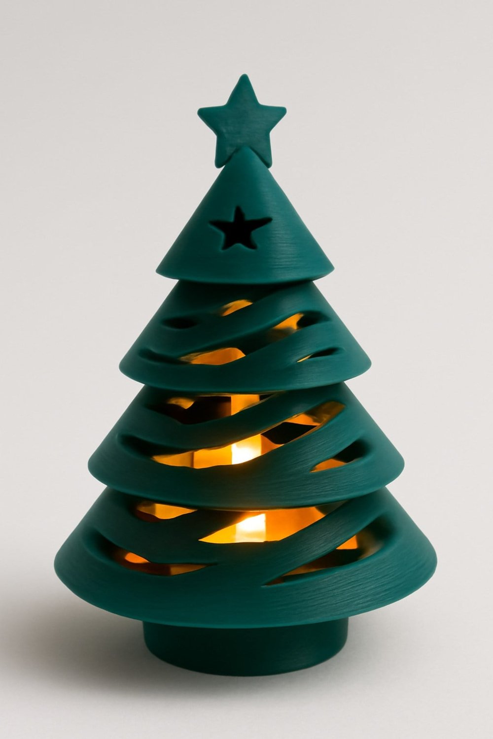 Dekoratif Aydınlatma Mumluk Noel Agaci Mumluk Plastiktir. Tea Light Mum Dahildir.