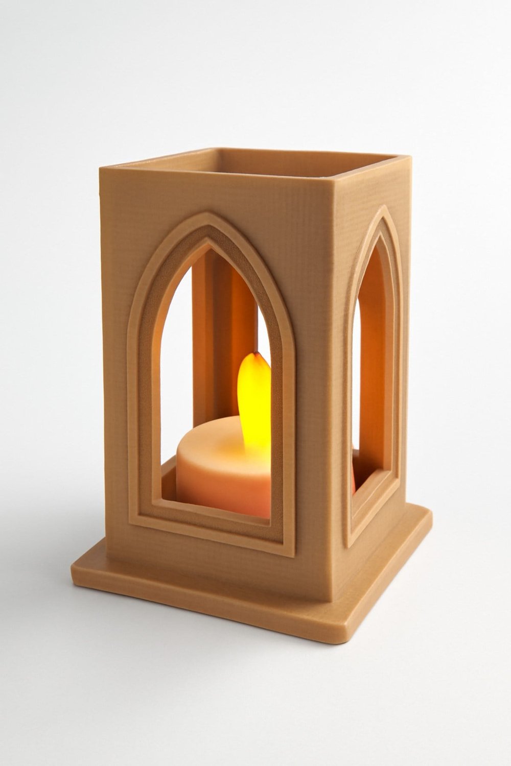 Dekoratif Aydınlatma Mumluk Pencere Mumluk Plastiktir. Tea Light Mum Dahildir.