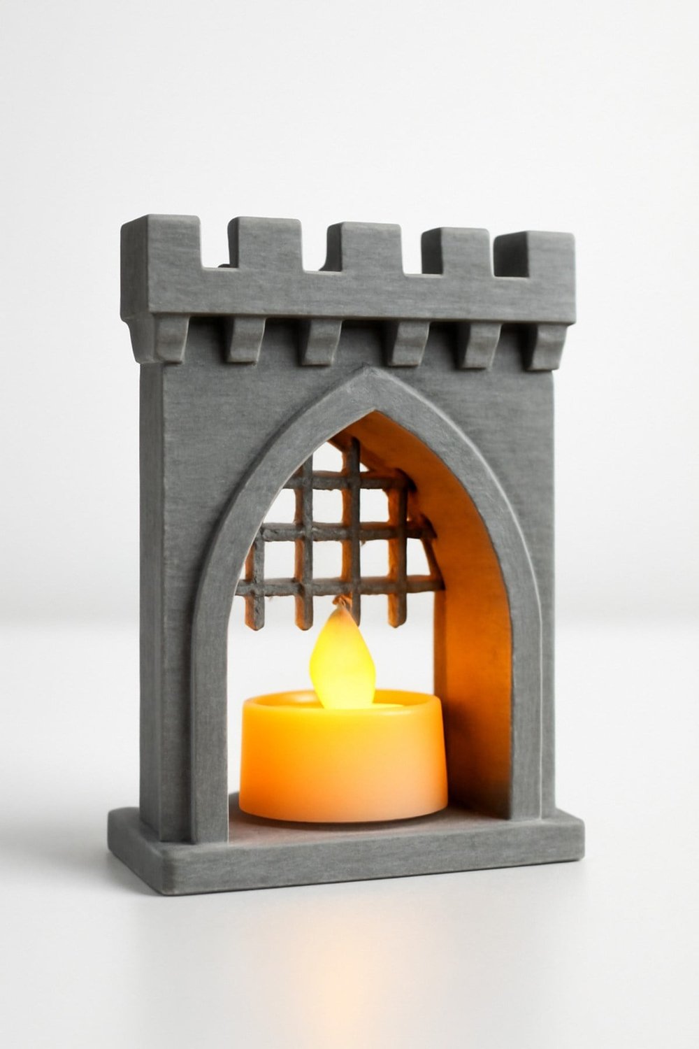 Dekoratif Aydınlatma Mumluk Şato Kapısı Mumluk Plastiktir. Tea Light Mum Dahildir.