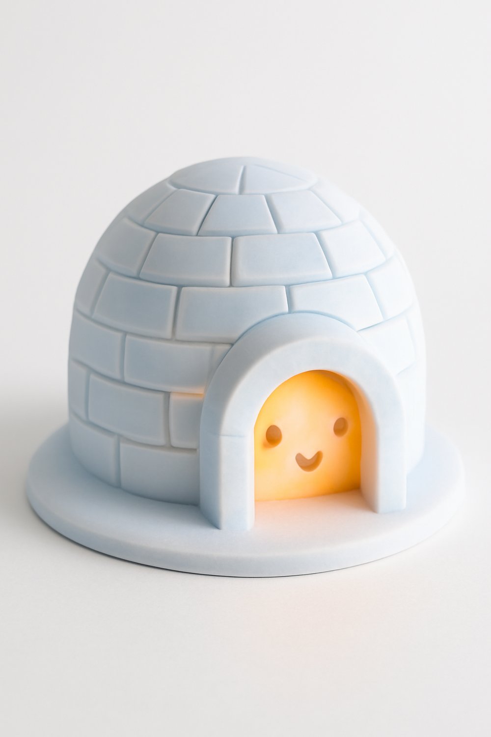 Dekoratif Aydınlatma Mumluk Şirin İgloo Mumluk Plastiktir. Tea Light Mum Dahildir.