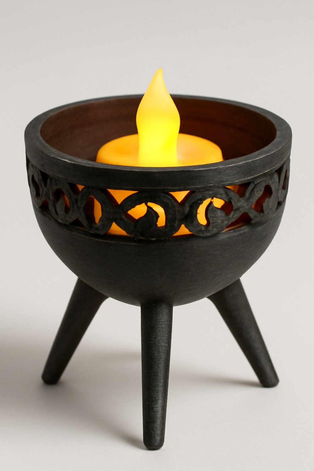 Dekoratif Aydınlatma Mumluk Sokak Kazani Mumluk Plastiktir. Tea Light Mum Dahildir.