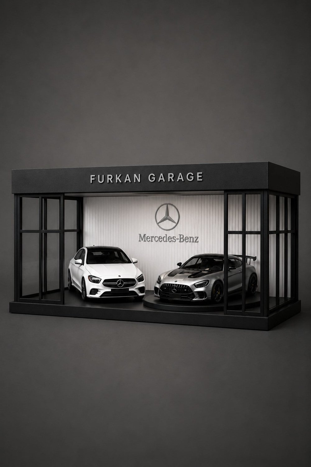 Kişiye Özel Araba Garajı - Diorama - Showroom Dekoru - Galeri Maket 1:64