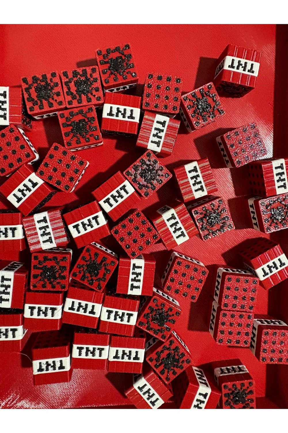 Minecraft 5 adet mini TNT - plastik