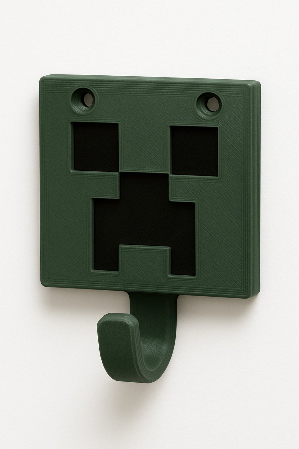 Minecraft Creeper Duvar Kancası Tekli 3D Baskı