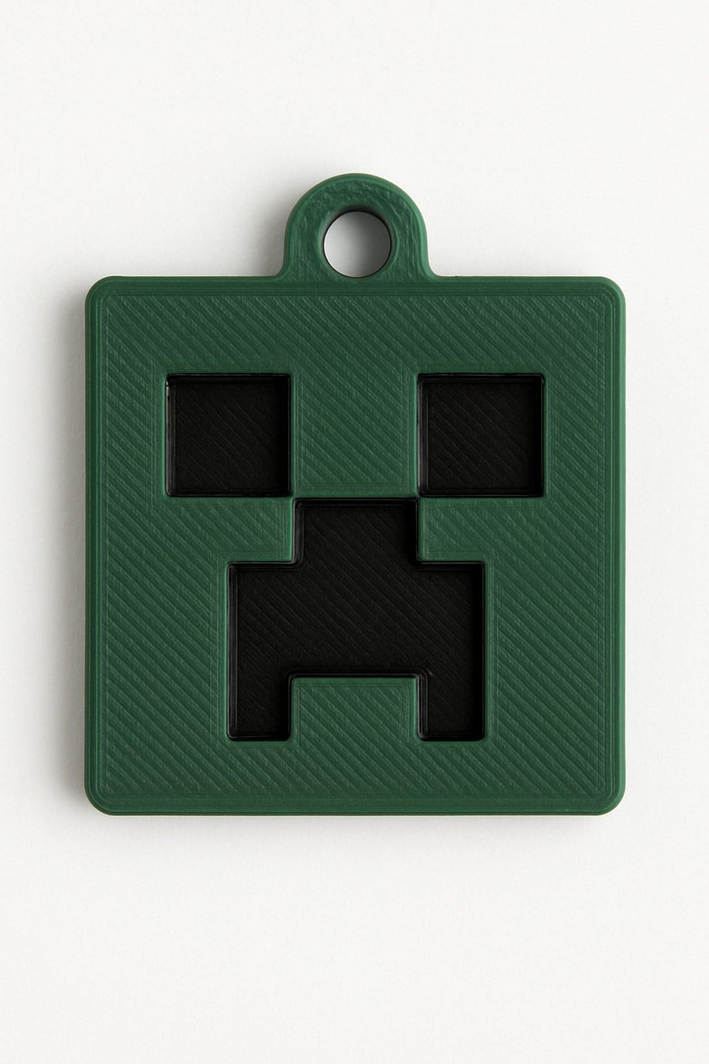 Minecraft Creeper Yüzü Anahtarlık 3D Baskı Plastik