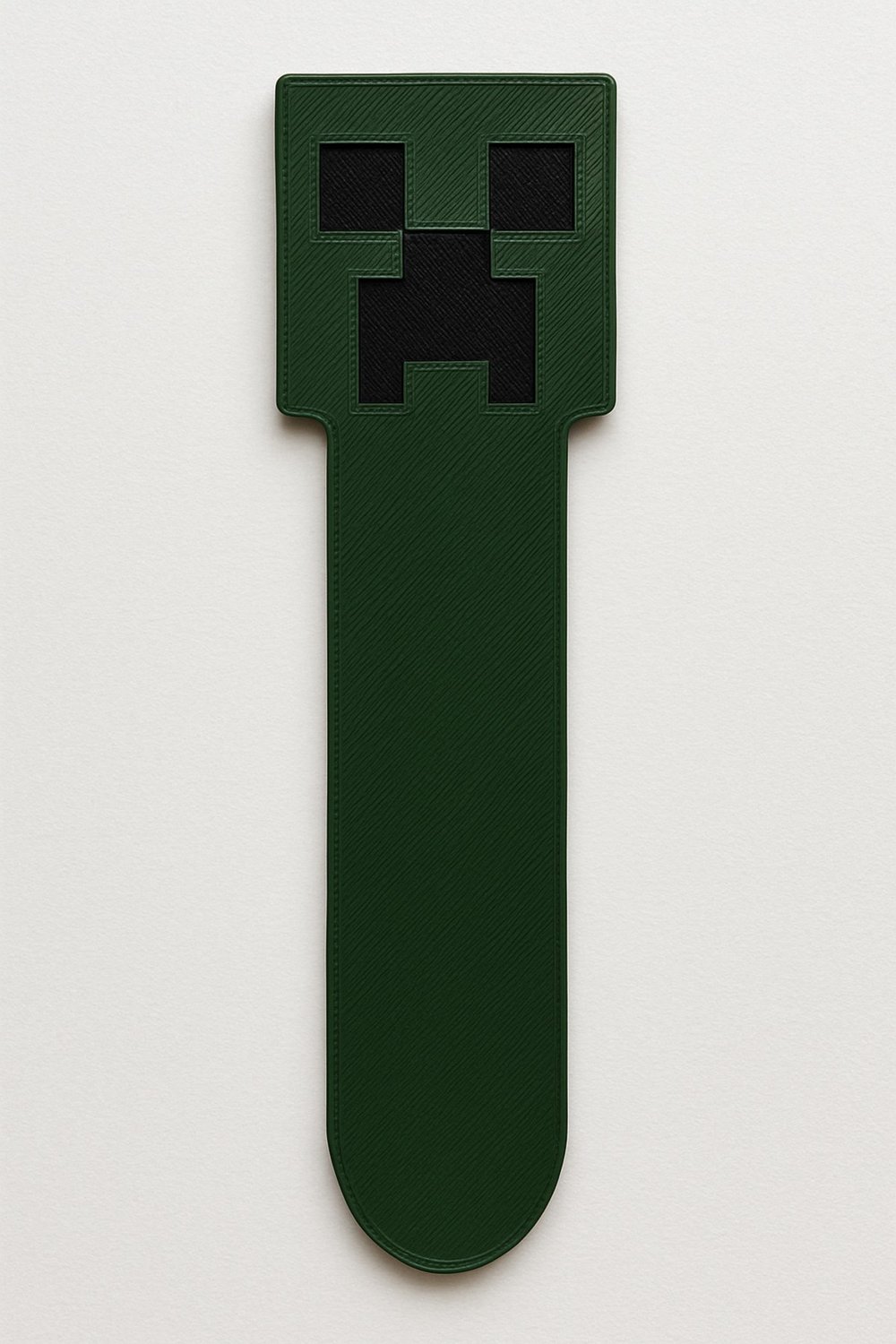 Minecraft Creeper Yüzü Kitap Ayıracı 3D Baskı Plastik