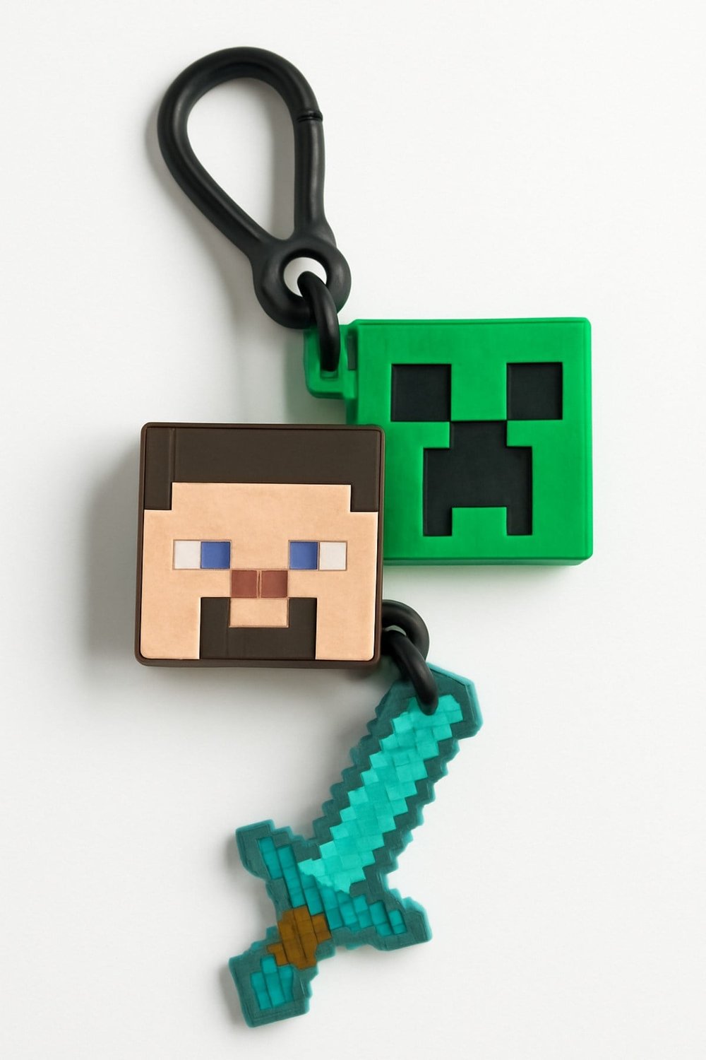 Minecraft Karakter Clip-On Çanta Süsü Seti 3lü 3D Baskı