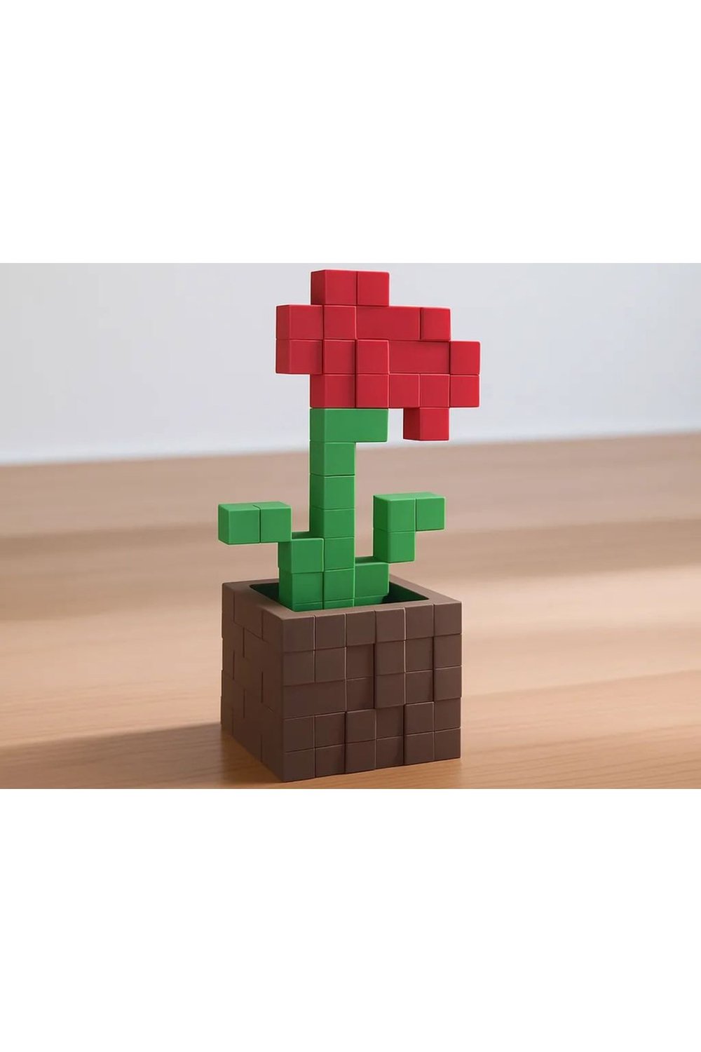 minecraft kırmızı çiçek - plastik