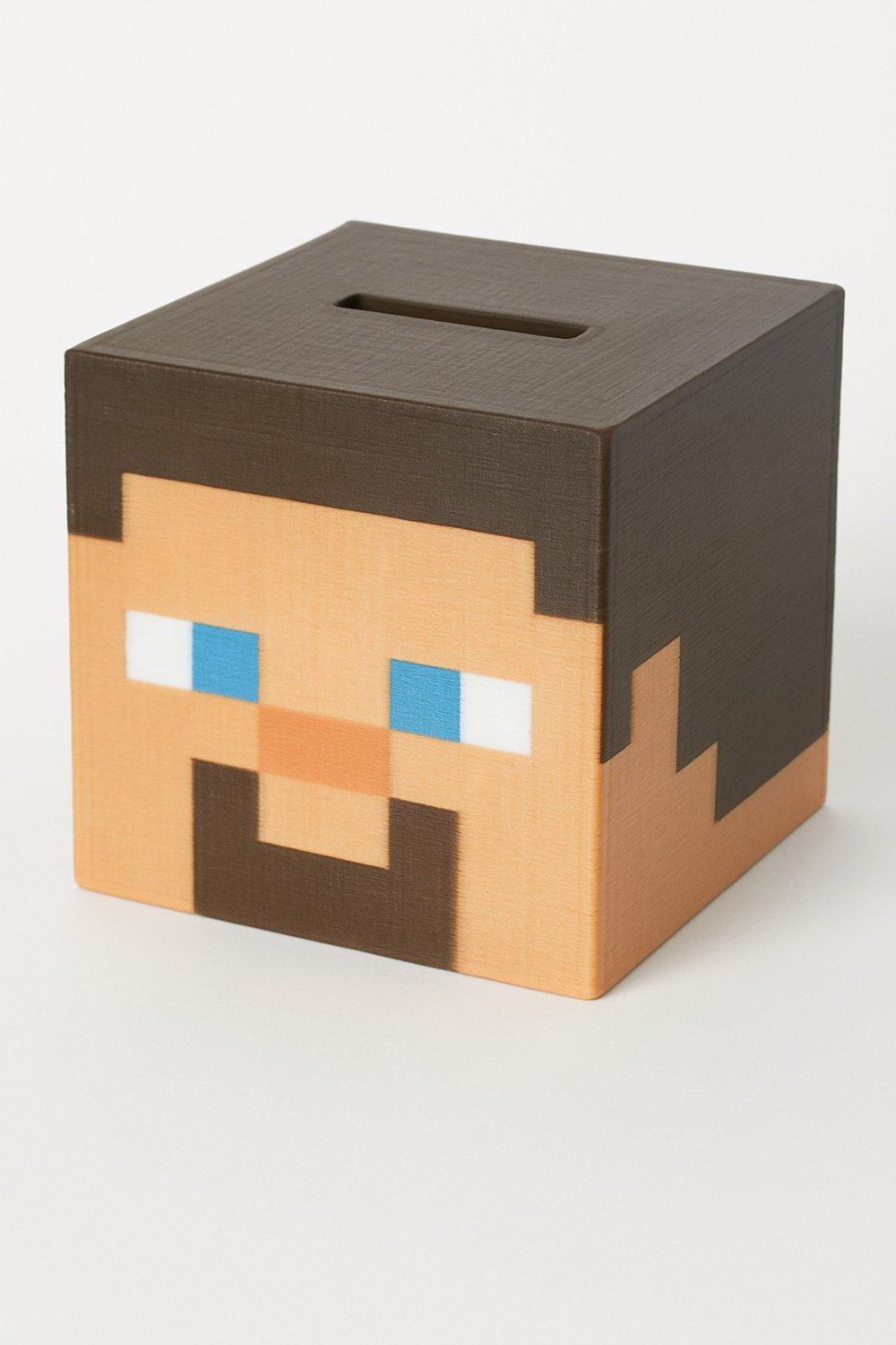 Minecraft Steve Kafa Kumbara Çocuk Odası 3D Baskı