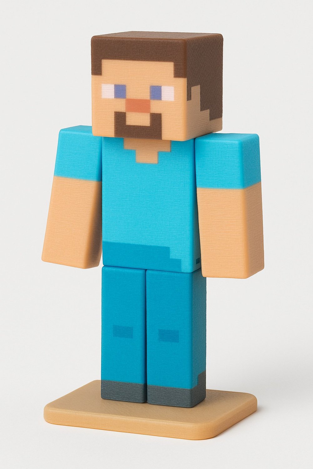 Minecraft Steve Pasta Süsü Figürü Doğum Günü 3D Baskı