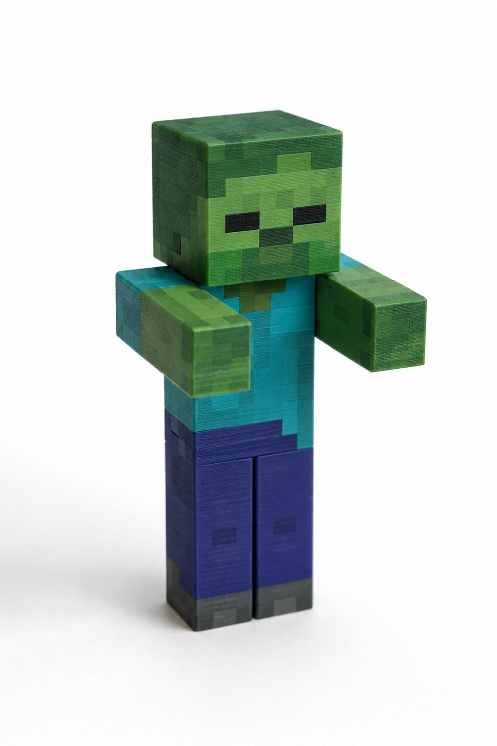 Minecraft Zombie Figürü Masa Dekor Oyuncak 3D Baskı