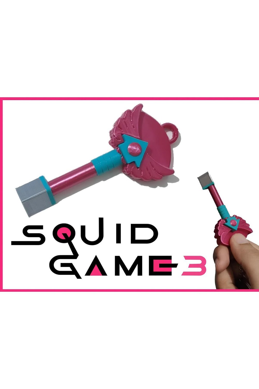 Squid Game 3 Üçgen Anahtar- 1 Adet Üçgen Anahtar- Squid Game Saklambaç Oyunu