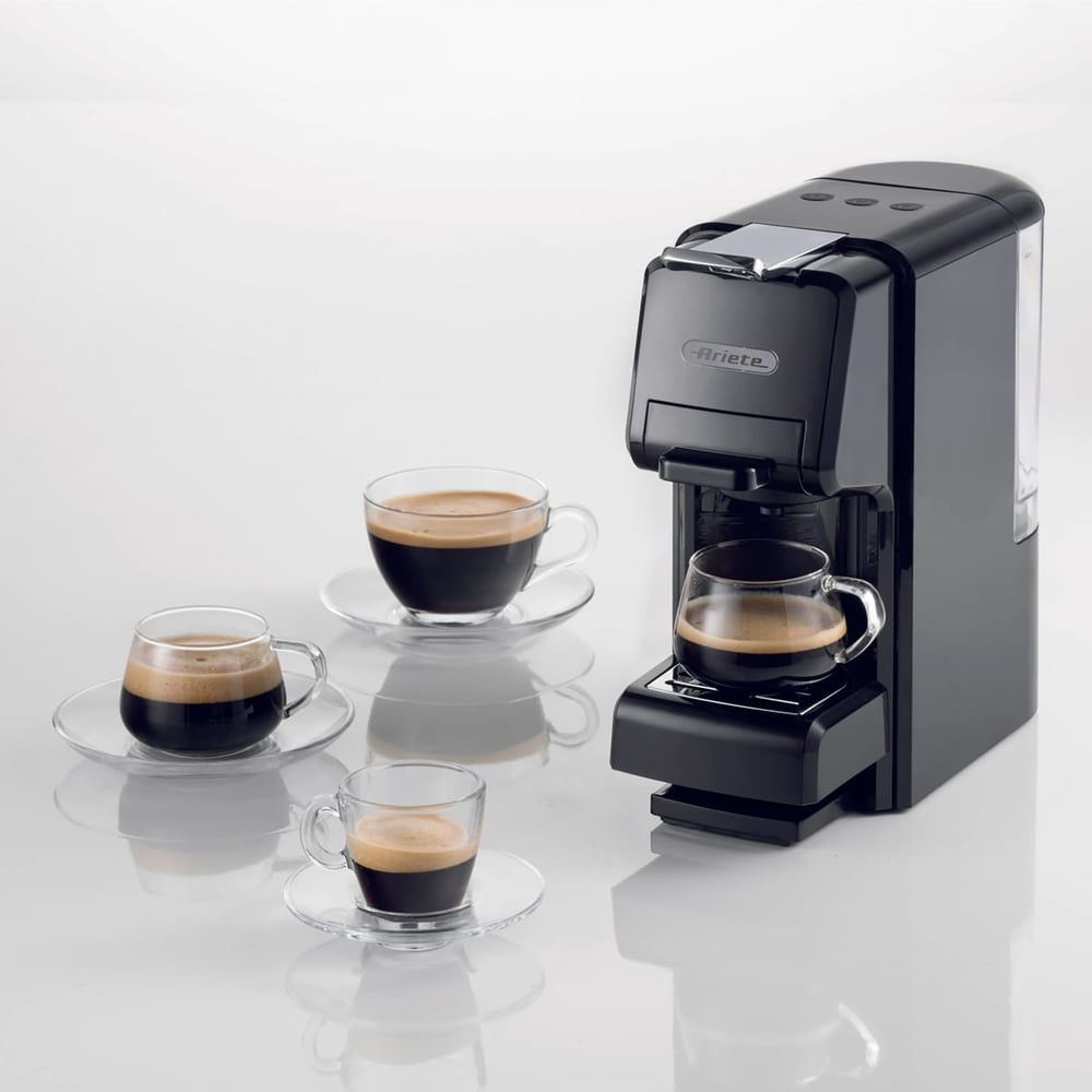 Ariete Çok Fonksiyonlu Kapsül, Pod ve Öğütülmüş Kahve 4in1 Espresso Makinesi Siyah 1304/11