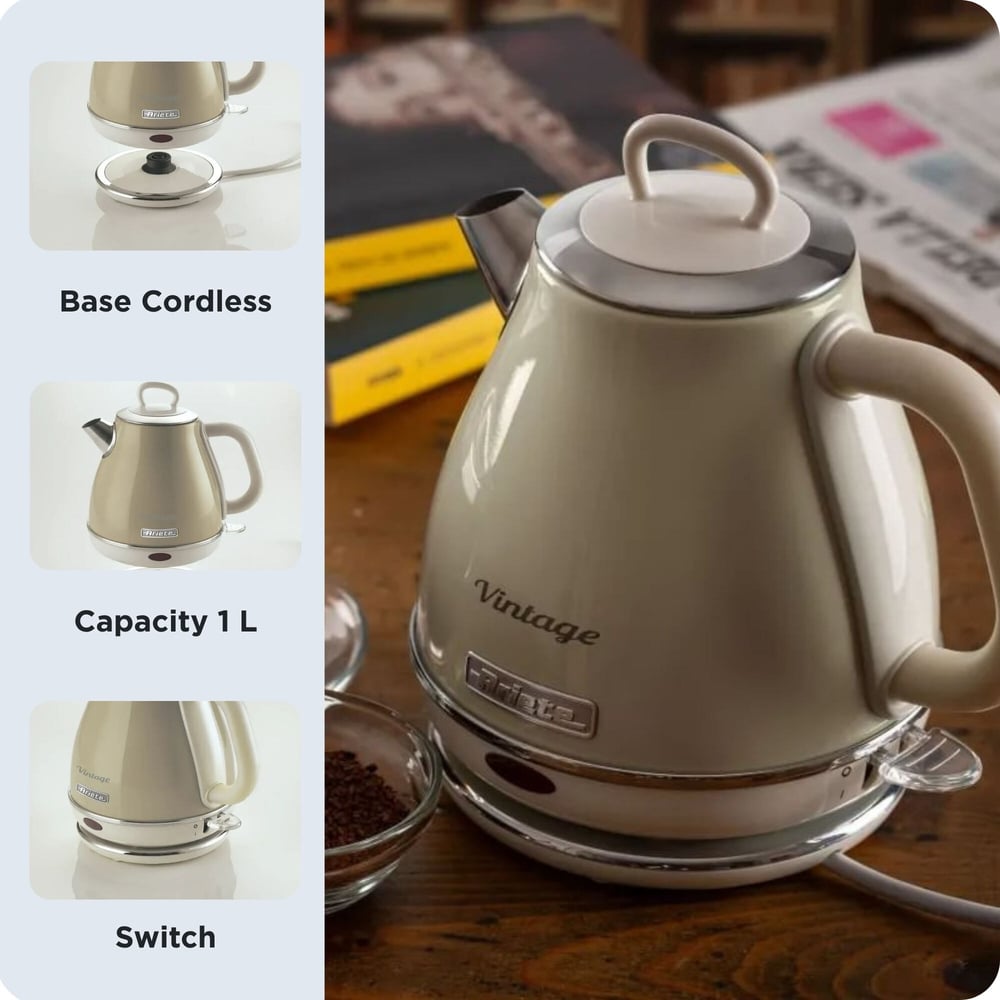 Ariete Vintage 1,7L Su Isıtıcı - Bej 2869/03