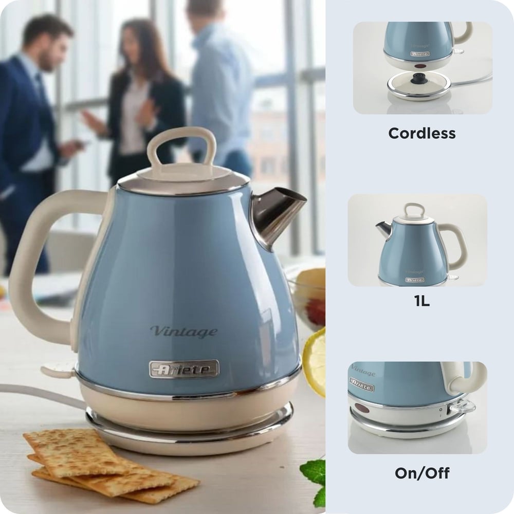 Ariete Vintage 1L Su Isıtıcı -Mavi 2868/05