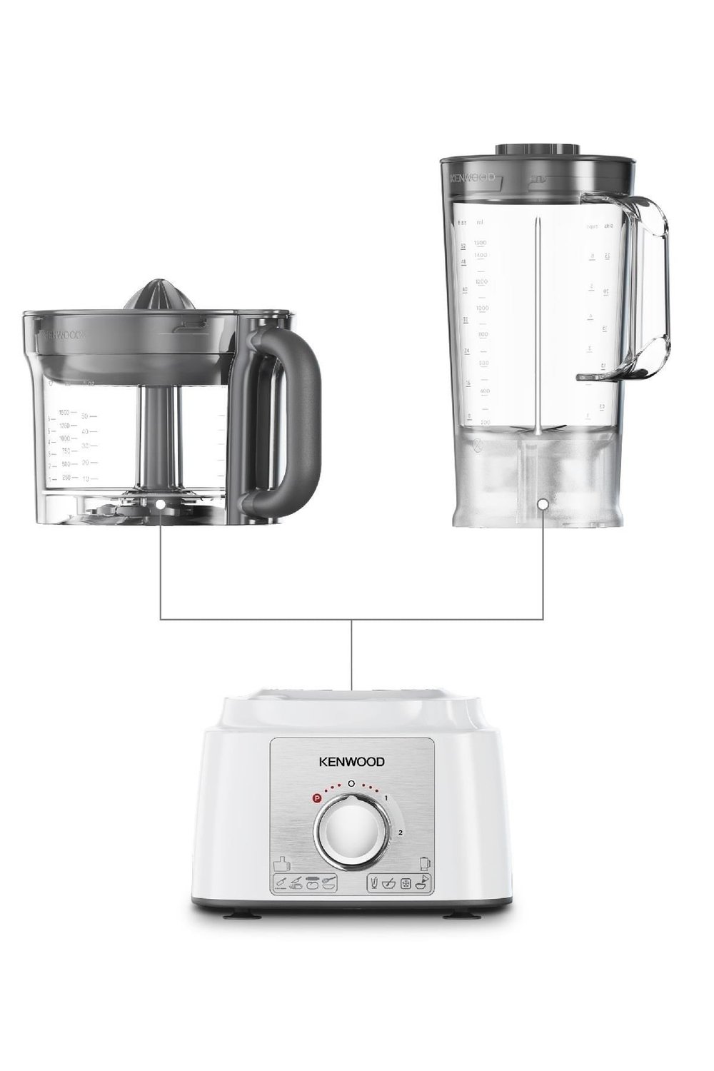 Kenwood Multi Pro Ekspress Mutfak Robotu 3 Lt Hazne Kapasiteli 1000 Watt FDP65.450WH