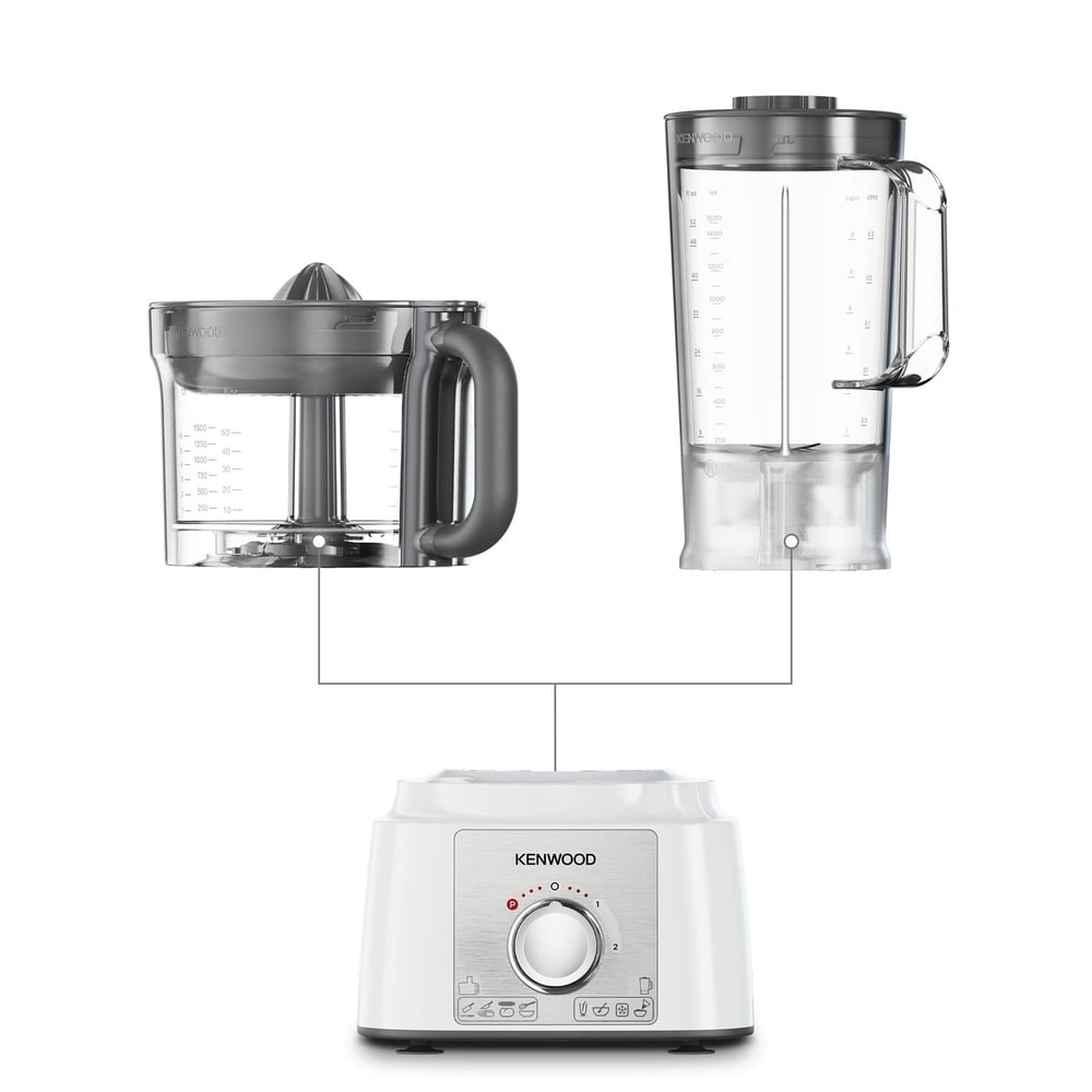 Kenwood Multi Pro Ekspress Mutfak Robotu 3 Lt Hazne Kapasiteli 1000 Watt FDP65.450WH