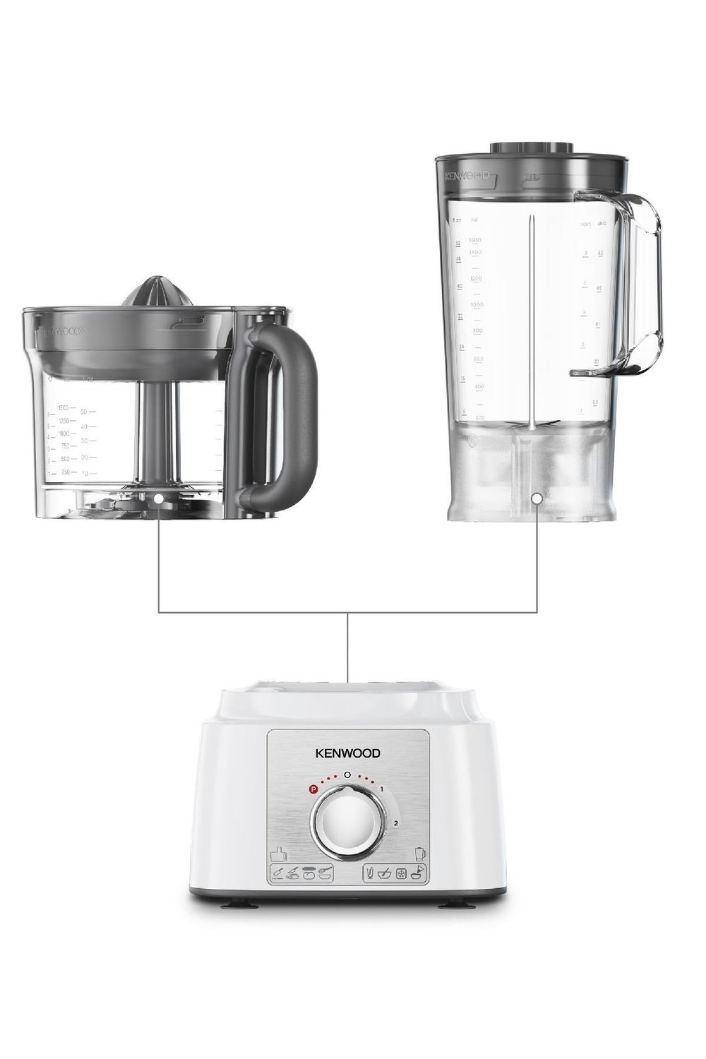 Kenwood Multi Pro Ekspress Mutfak Robotu 3 Lt Hazne Kapasiteli 1000 Watt FDP65.450WH