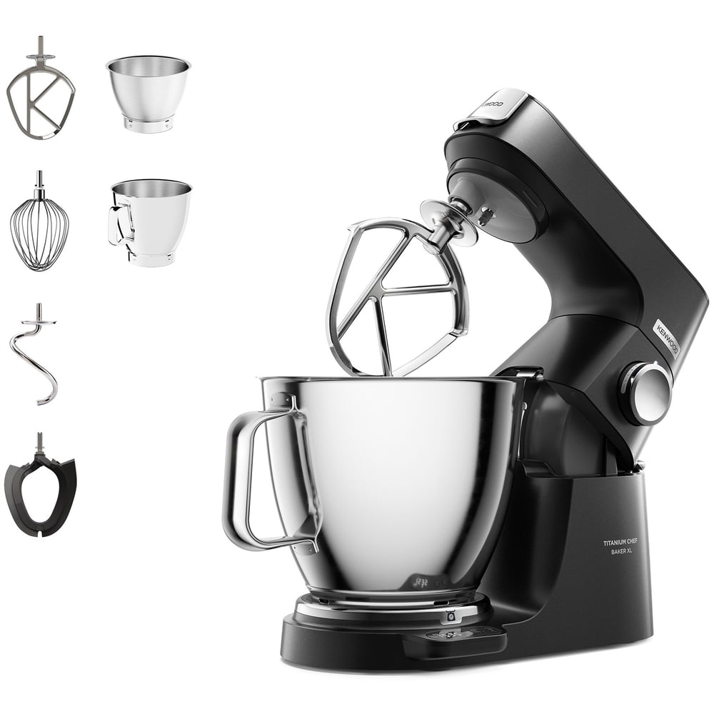 Kenwood Titanium Chef Baker XL Autograph 1200W Çift Hazneli Mutfak Şefi Siyah KVL85.004BK