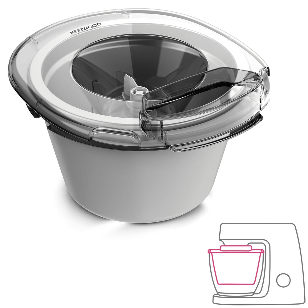 Kenwood Titanium Chef Baker XL Mutfak Şefi Stand Mikser 7 Lt Geniş Hazne Beyaz KVL65.001WH + KAX71.000WH Dondurma Aparatı Hediyeli