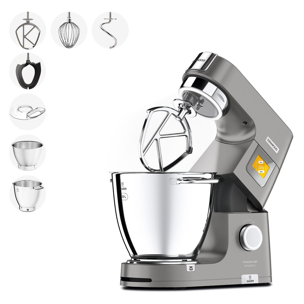 Kenwood Titanium Chef Pattisier XL Isıtma Özellikli 1400 Watt 7L Mutfak Şefi KWL90.004SI