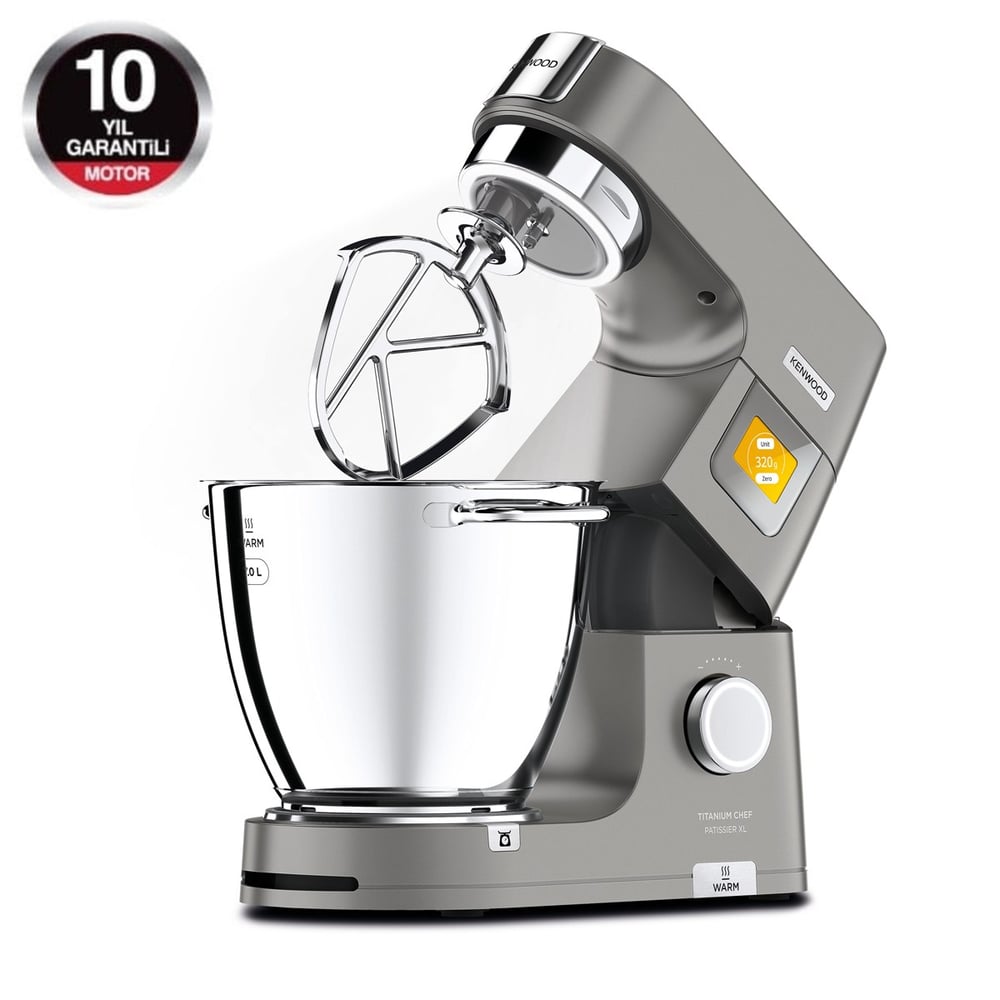 Kenwood Titanium Chef Pattisier XL Isıtma Özellikli 1400 Watt 7L Mutfak Şefi KWL90.004SI