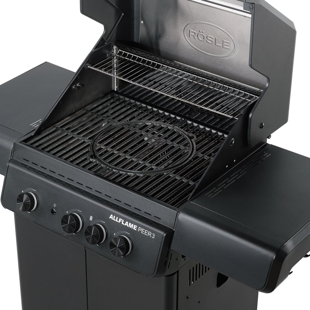 Rösle Allflame Peer 3 Gazlı Barbekü İstasyonu Siyah 25055