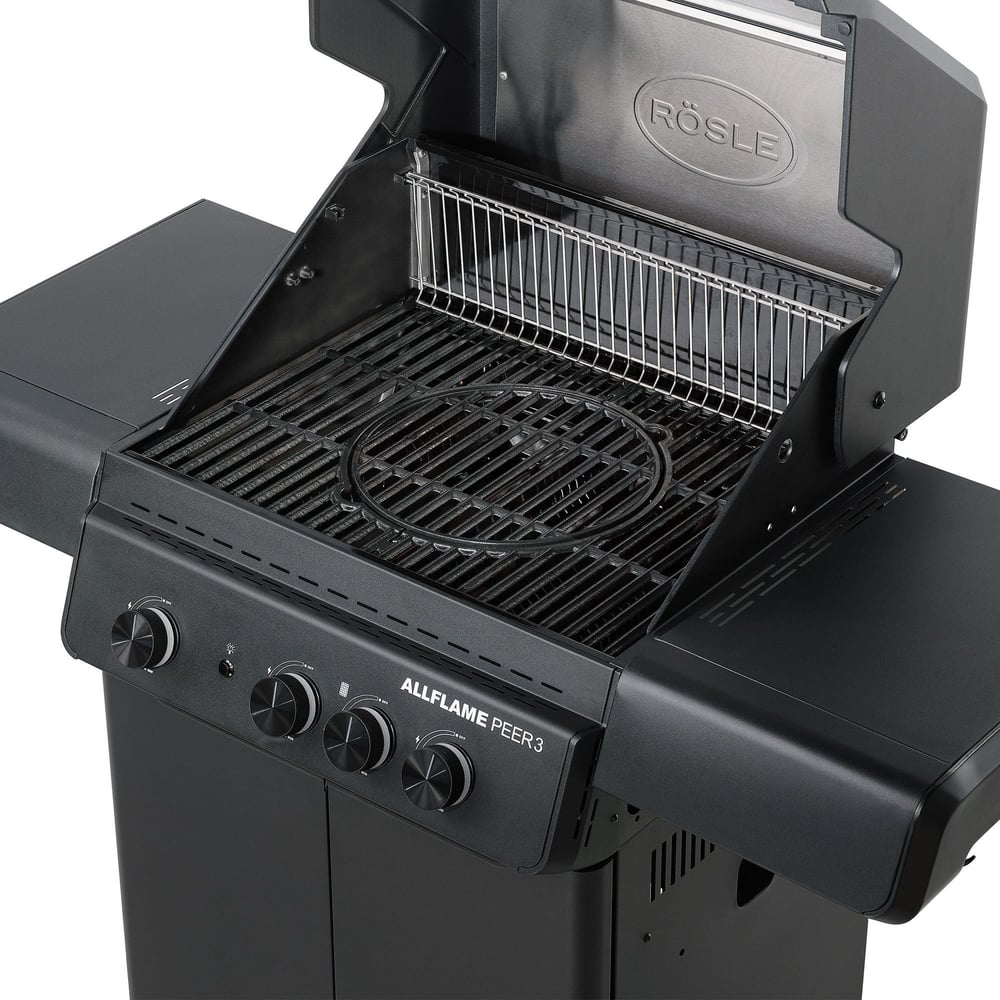 Rösle Allflame Peer 3 Gazlı Barbekü İstasyonu Siyah 25055