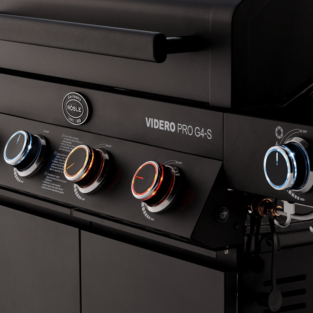Rösle Videro G4-S Vario Gazlı Barbekü İstasyonu Videro Pro Mat Siyah 25577