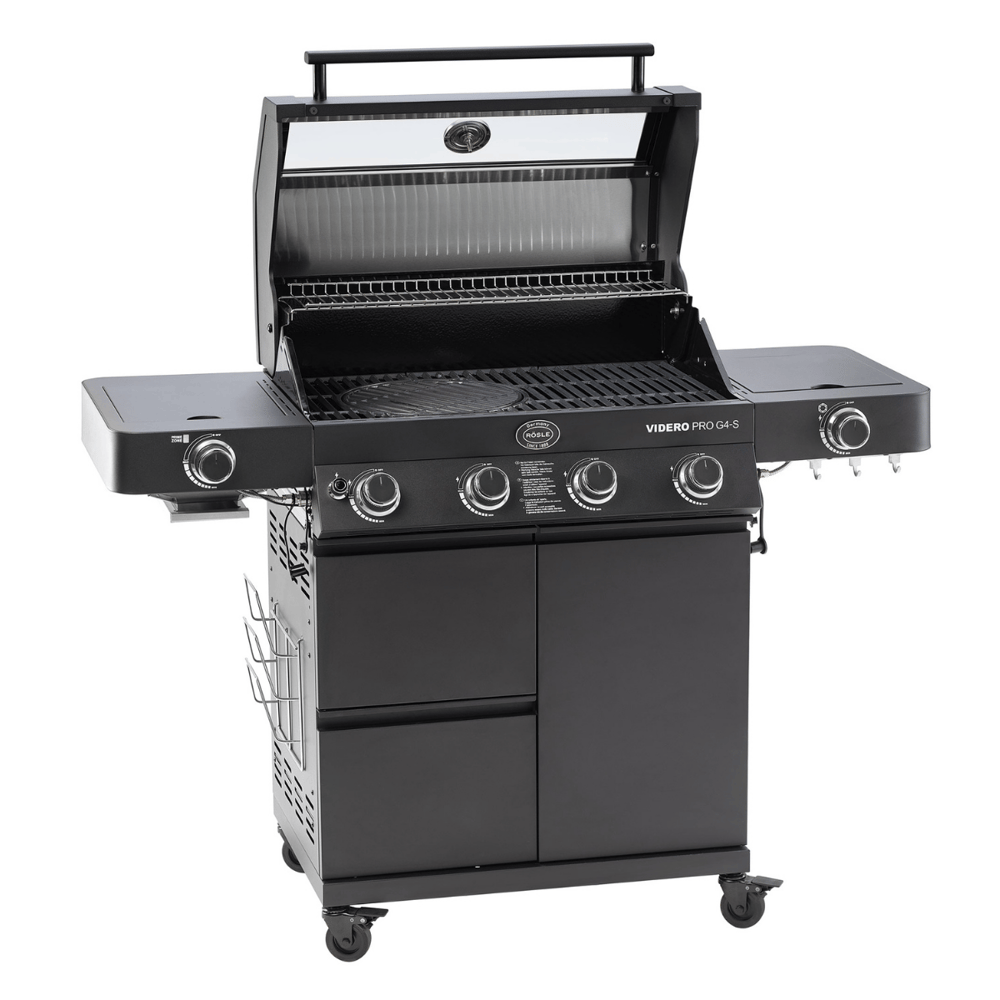 Rösle Videro G4-S Vario Gazlı Barbekü İstasyonu Videro Pro Mat Siyah 25577