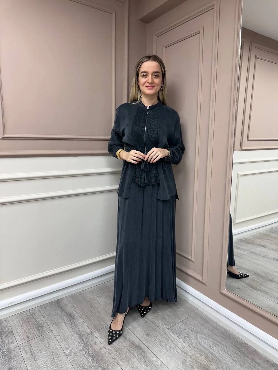 Almarwah Black 202758 Siyah Etekli Takım