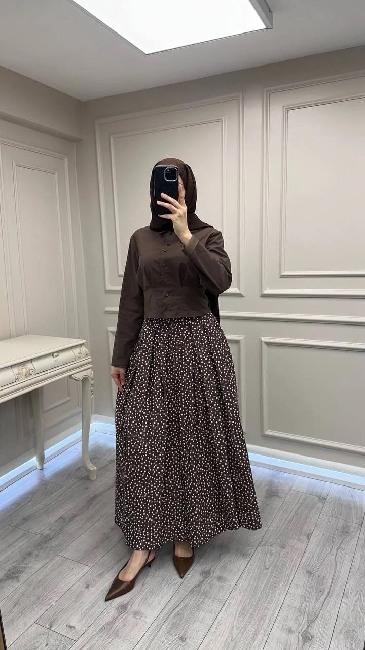 Exquise E26Y06215050 Kahve Flori Etek