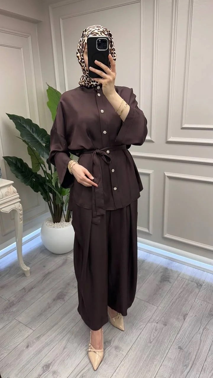 Ghisa 3610T9167 Kahve İkili Takım