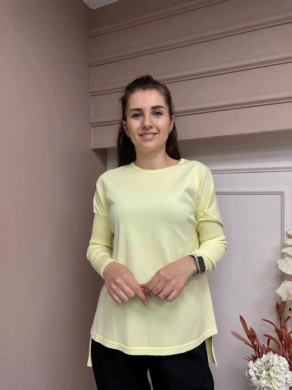 İnvee 5879 Açık Sarı Önü Kısa Arkası Uzun Triko