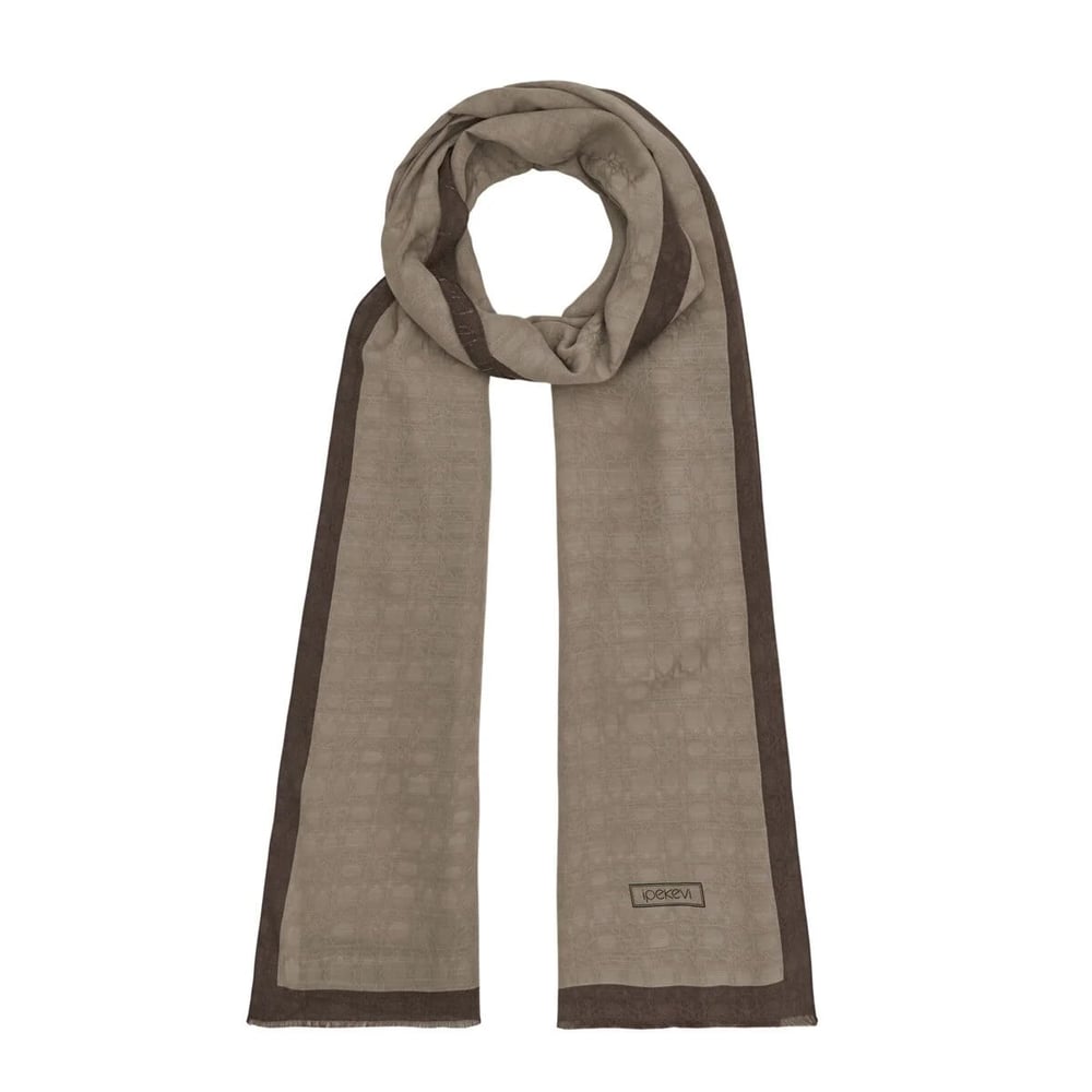 İpekevi 04356 Vizon Dört Mevsim Monogram Şal