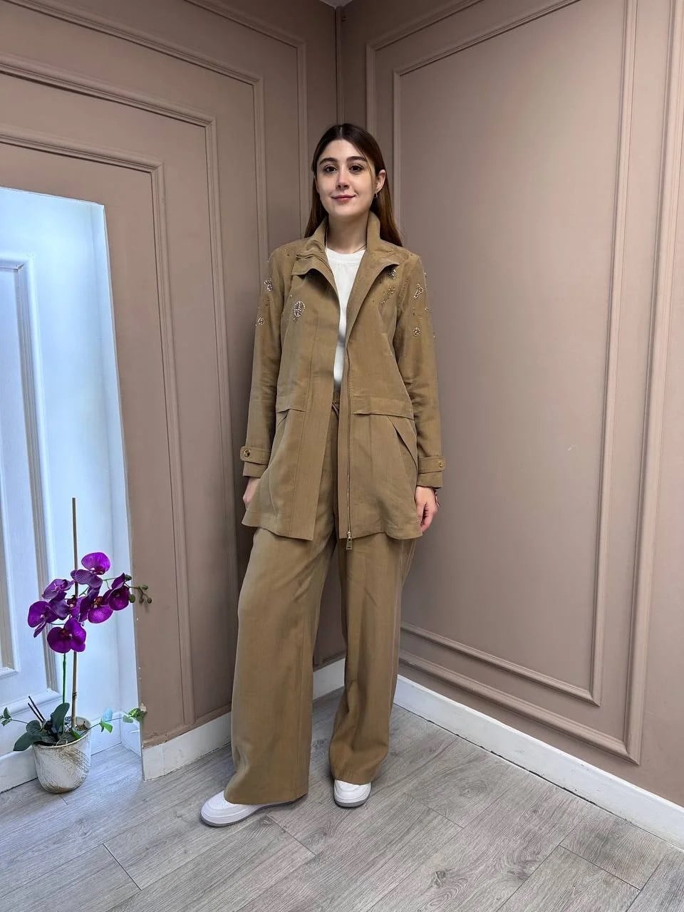 Lisa Exclusive 5054 Bej İkili Takım